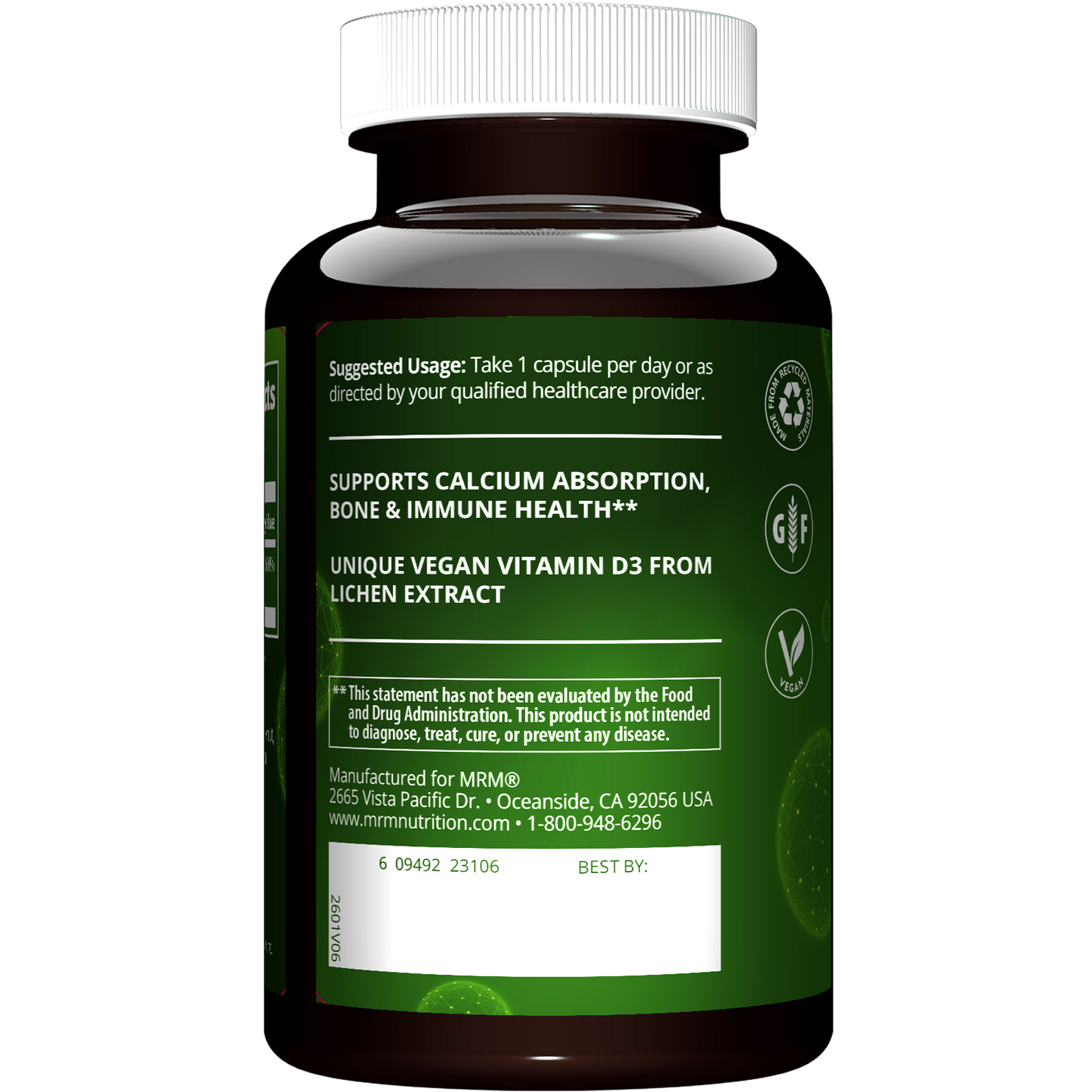 Vegan Vitamin D3 5000 IU (60 count)