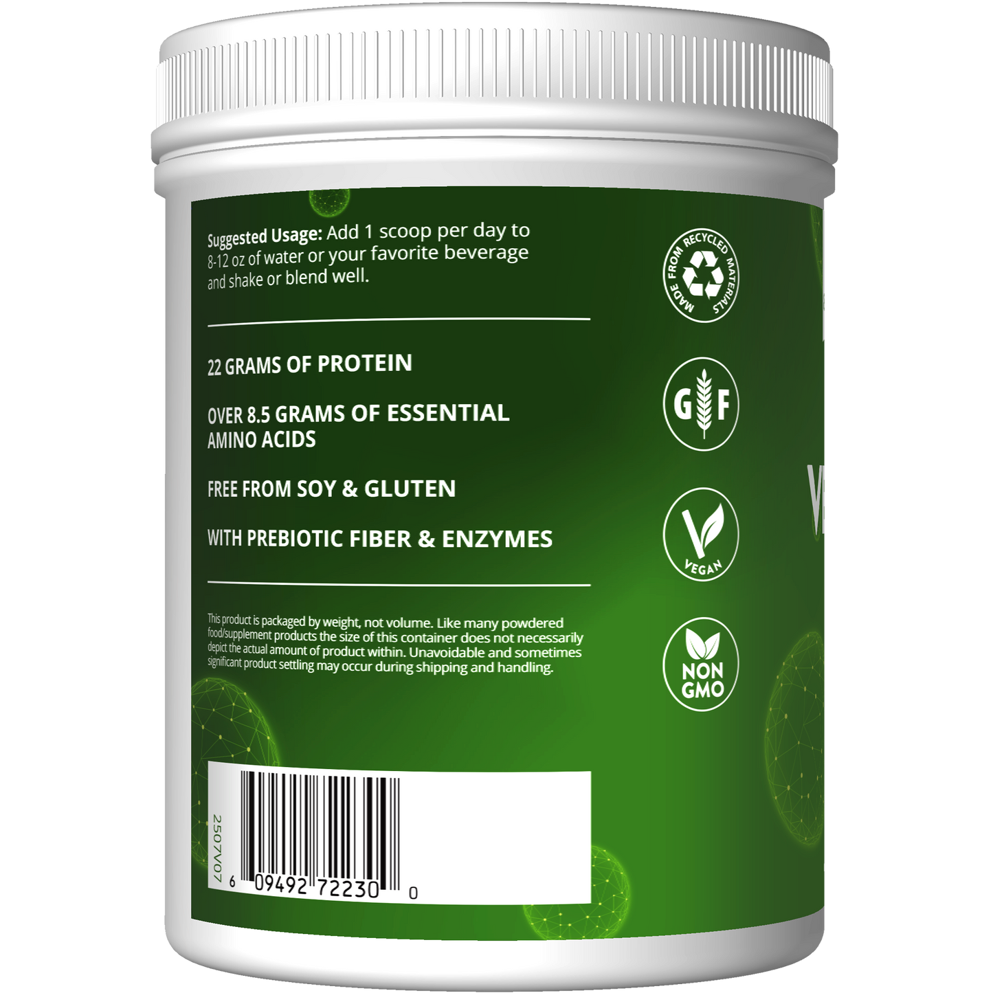 Veggie Protein with Superfoods Chocolate Flavored (1.26 lb)