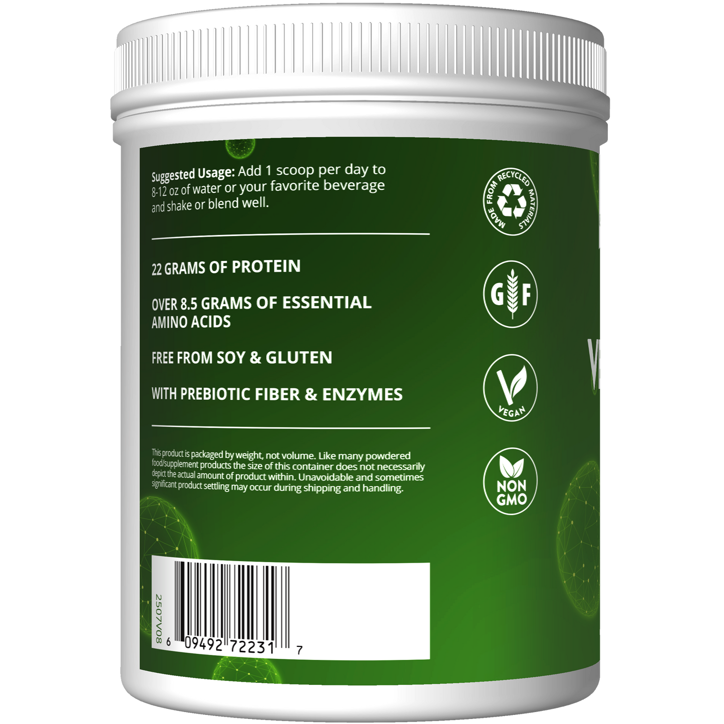 Veggie Protein with Superfoods Vanilla Flavored (1.26 lb)