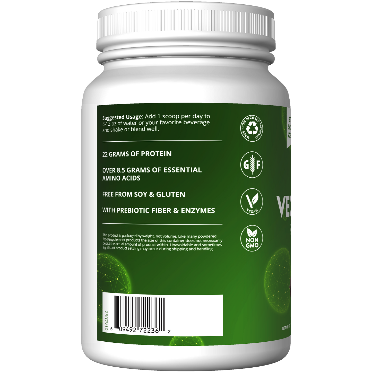 Veggie Protein with Superfoods Chocolate Flavored (2.5 lb)