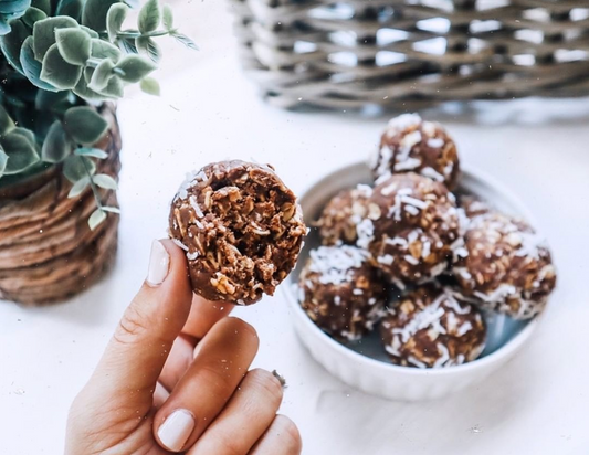 Peanut Butter Chocolate Protein Balls