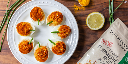 Pumpkin Deviled Eggs