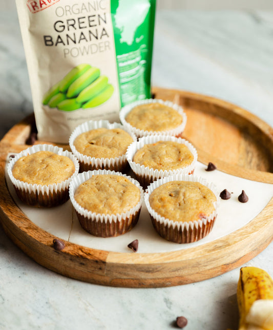 Salted Caramel & Green Banana Muffins Recipe