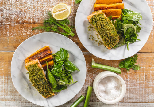 Baobab & Herb Crusted Baked Salmon