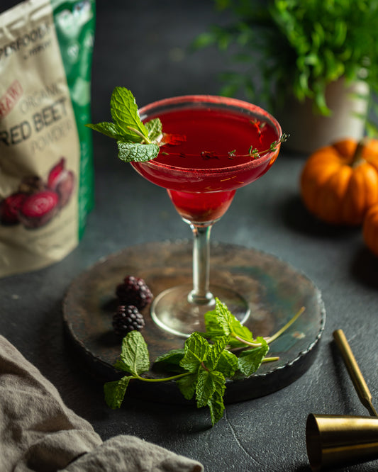 Smoking Blackberry, Red Beet & Sage Margarita