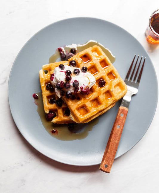 Vanilla Egg White Protein Waffle Recipe