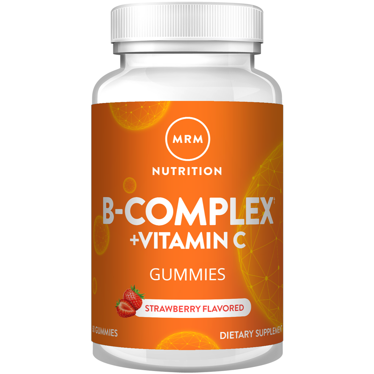 B-Complex + Vitamin C Gummies | Natural Strawberry Flavored | 60 servings