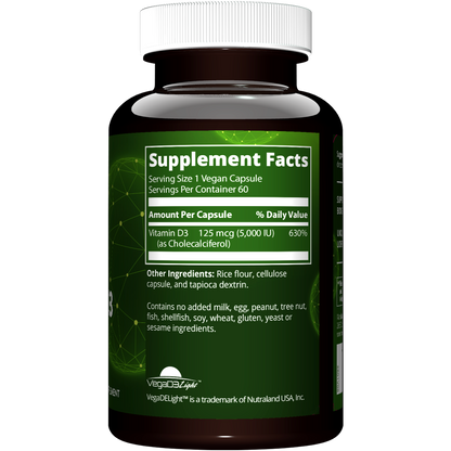 Vegan Vitamin D3 5000 IU (60 count)