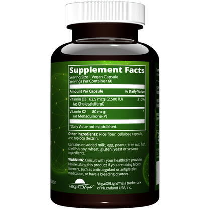 Vegan Vitamin D3 & K2