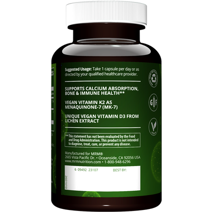 Vegan Vitamin D3 & K2