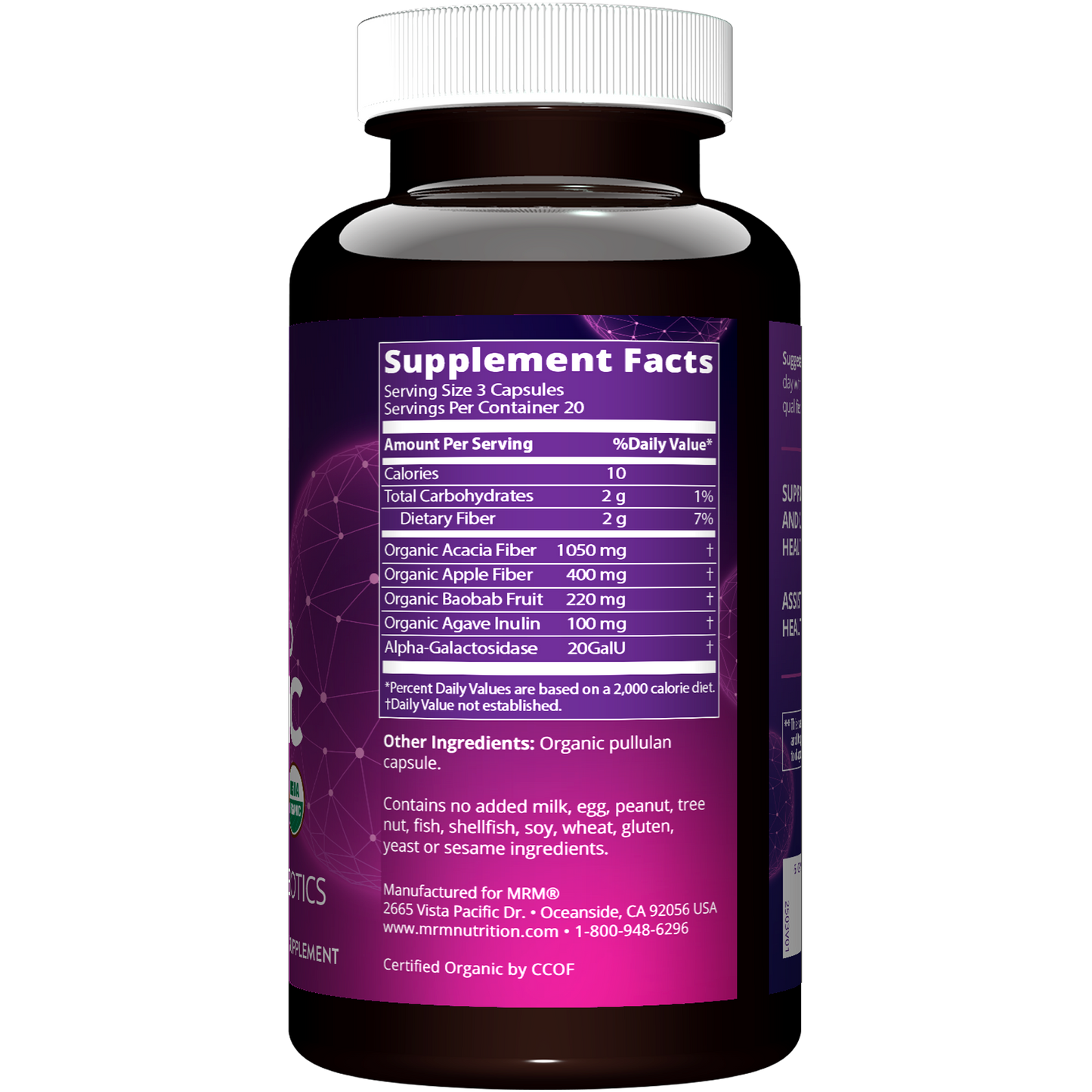 Whole Food Organic Fiber Capsules