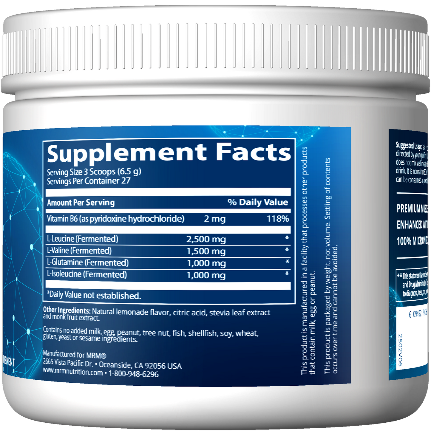 BCAA+G™ Ultimate Recovery Formula Lemonade Flavored (180g)