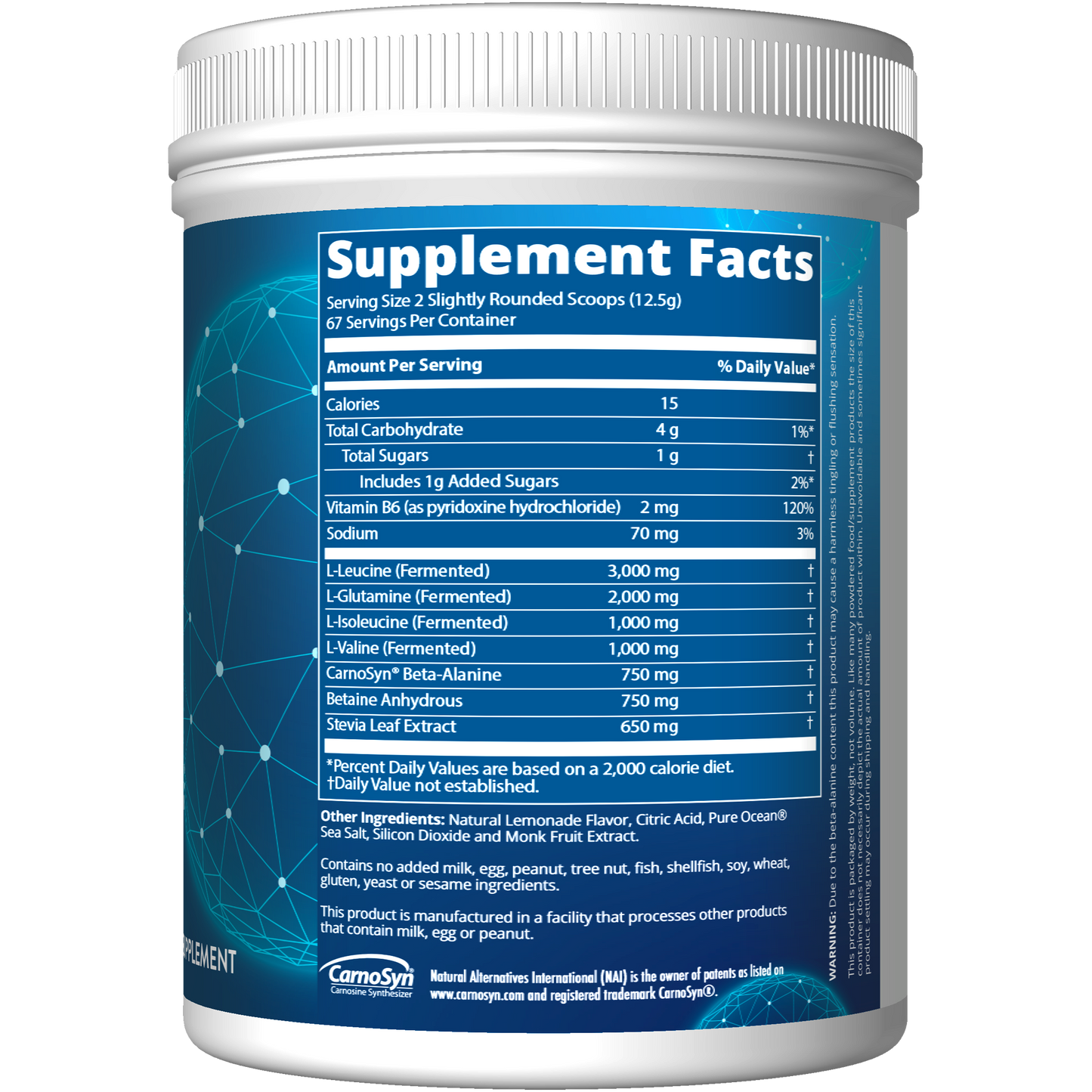 BCAA+G RELOAD™ Lemonade Flavored (840g)