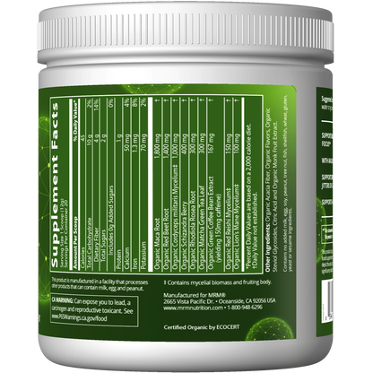 Organic Pre-Workout Black Cherry Flavored (240g)