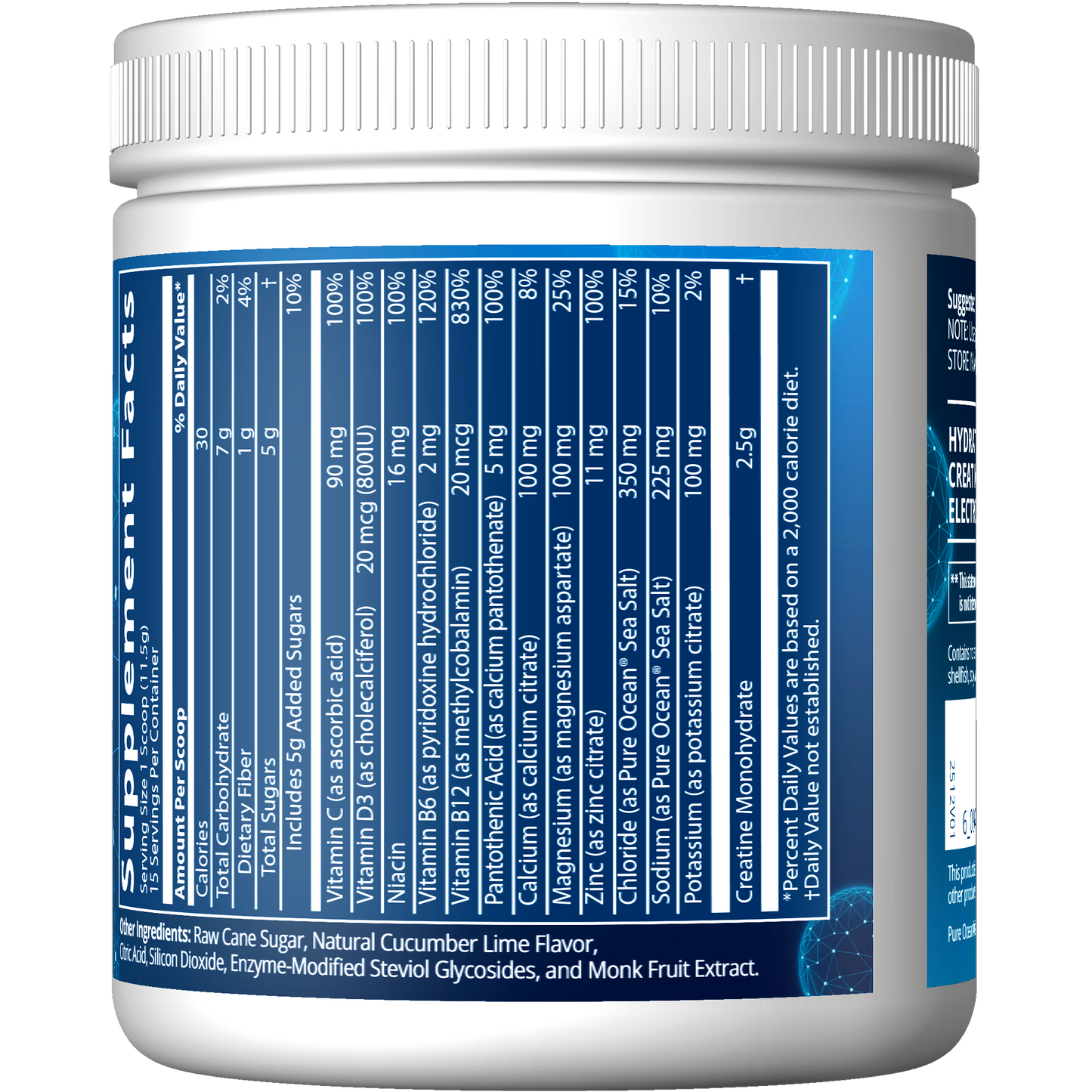 Hydration+ Creatine - Cucumber Lime Flavored (165g)