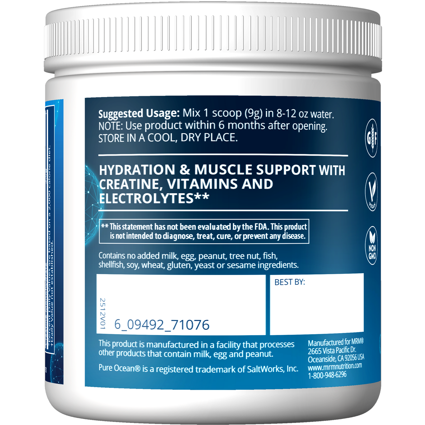 Hydration+ Creatine - Cucumber Lime Flavored (165g)