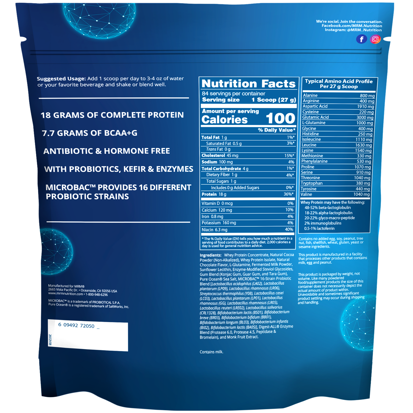 Whey Protein Chocolate Flavored (5lb)