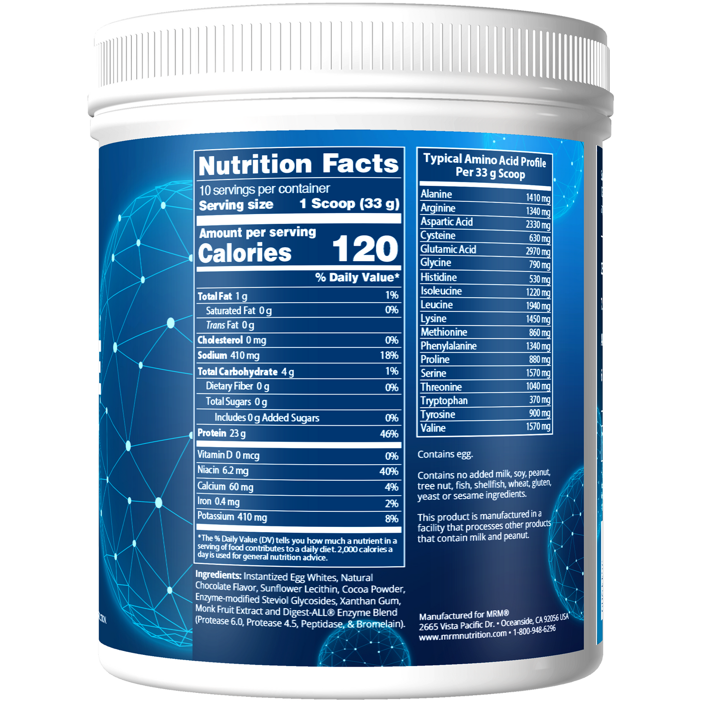 Egg White Protein Chocolate Flavored (12oz)