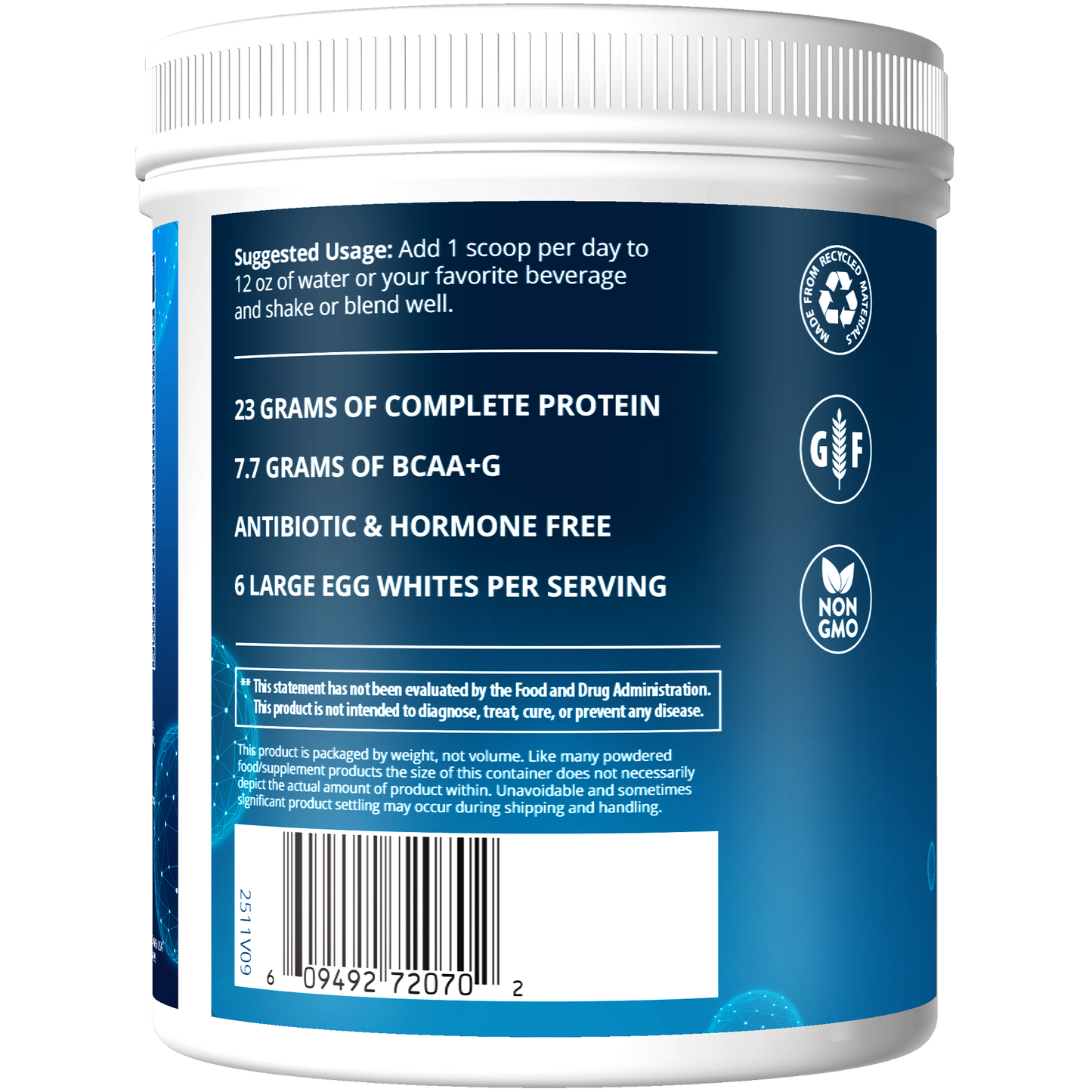 Egg White Protein Chocolate Flavored (12oz)