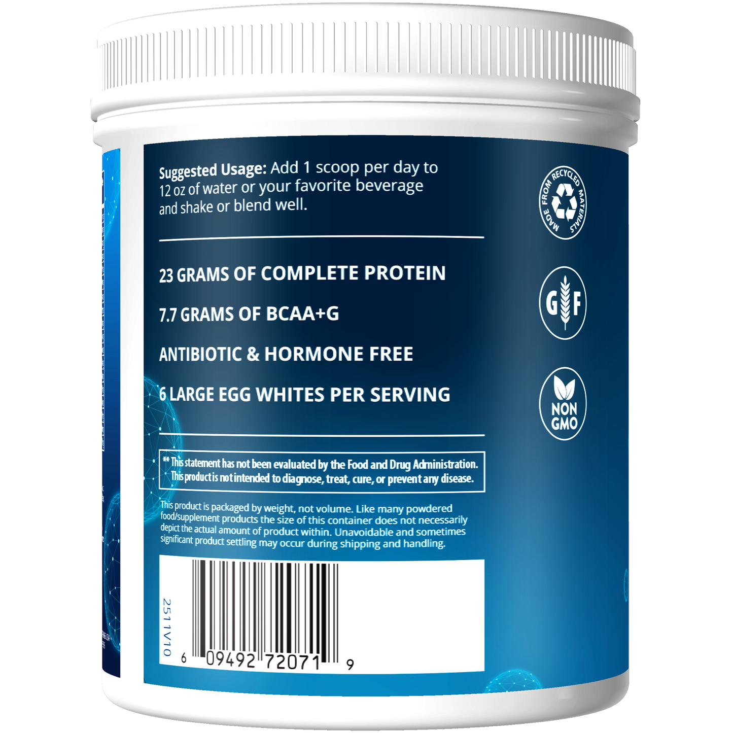 Egg White Protein Vanilla Flavored (12oz)