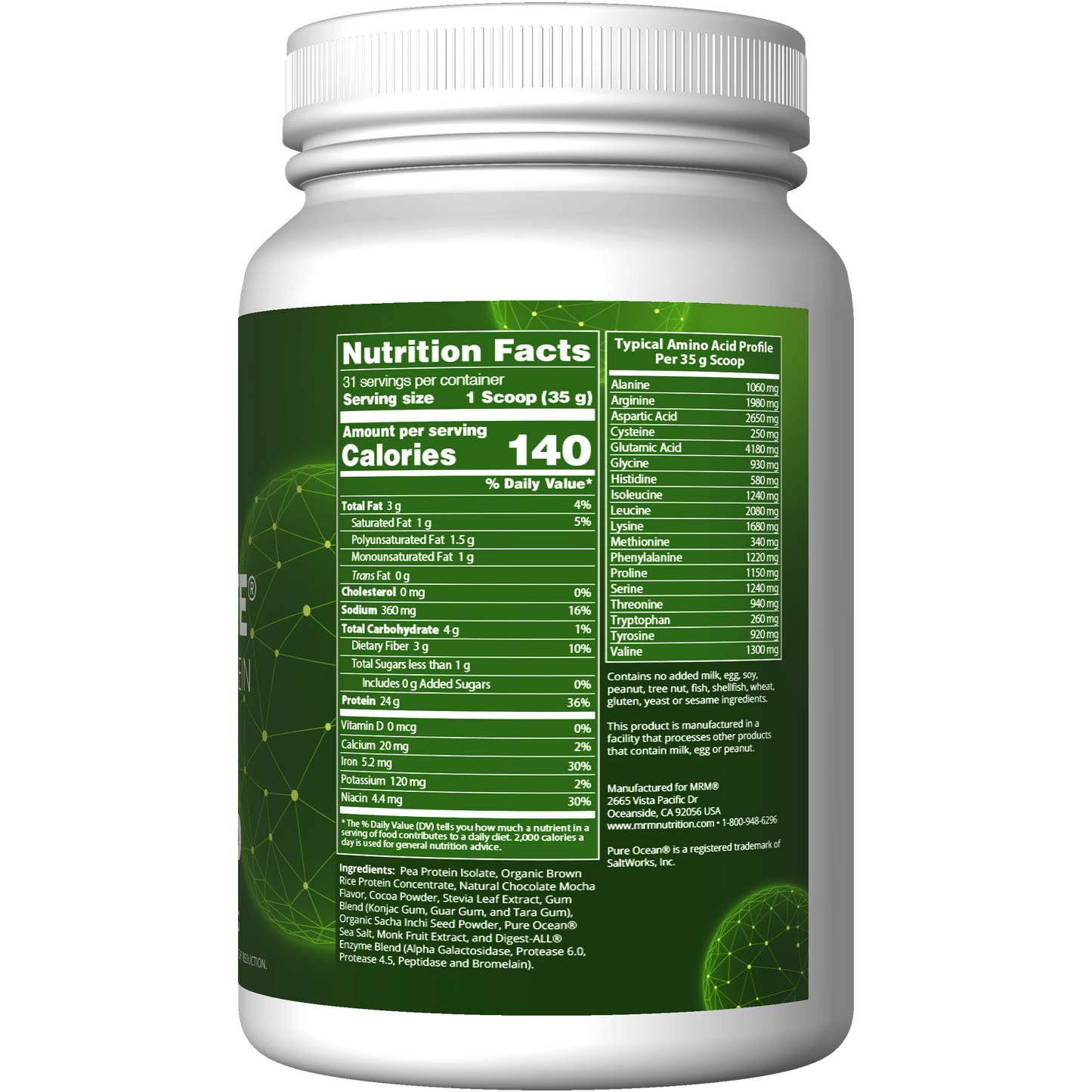 Veggie Elite® Performance Protein Chocolate Mocha Flavored (2lb)