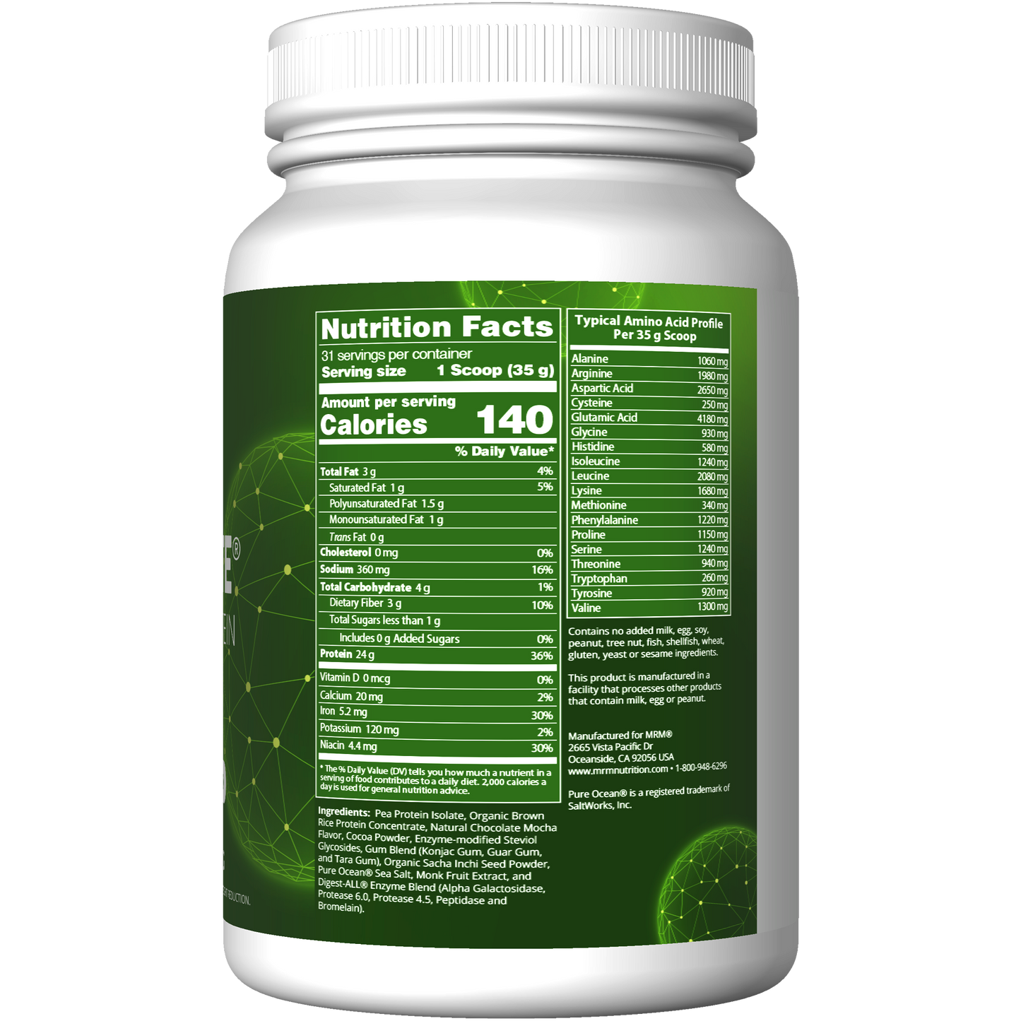 Veggie Elite® Performance Protein Chocolate Mocha Flavored (2lb)