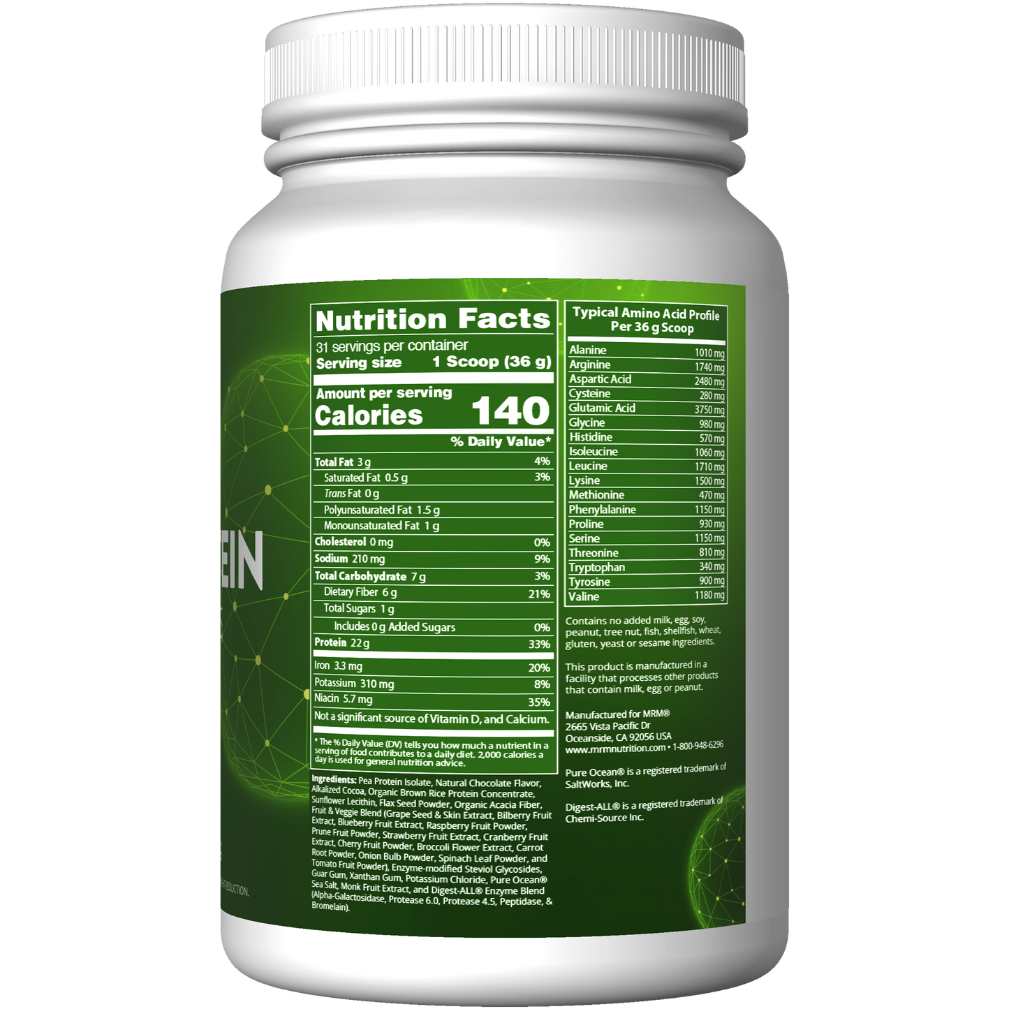 Veggie Protein with Superfoods Vanilla Flavored (2.5 lb)