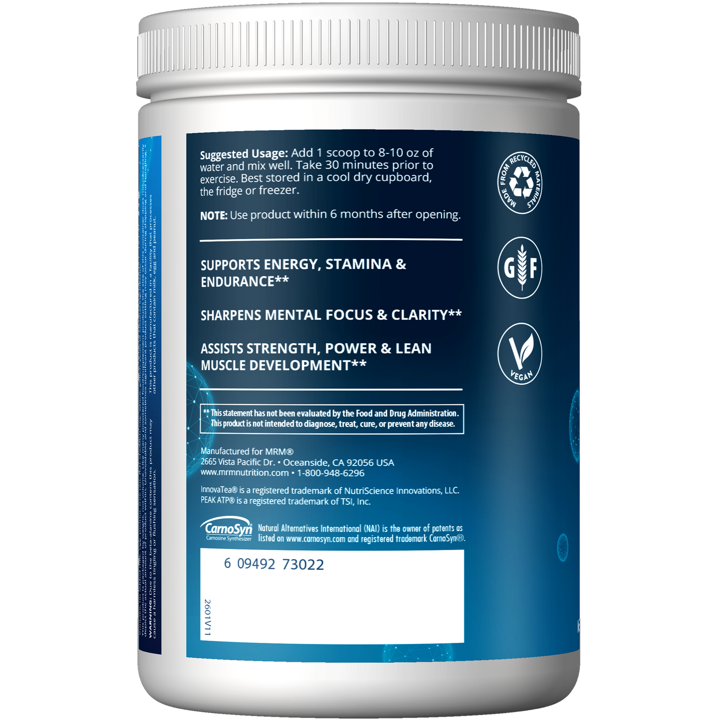 Driven™ Pre Workout Mixed Berries Flavored (350g)