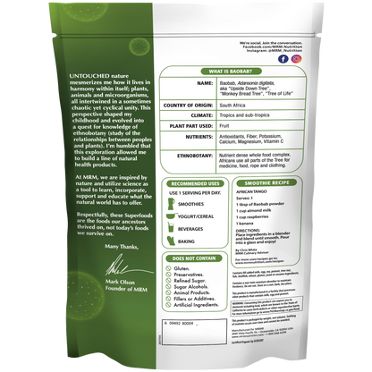 Superfoods - Organic Baobab Fruit Powder