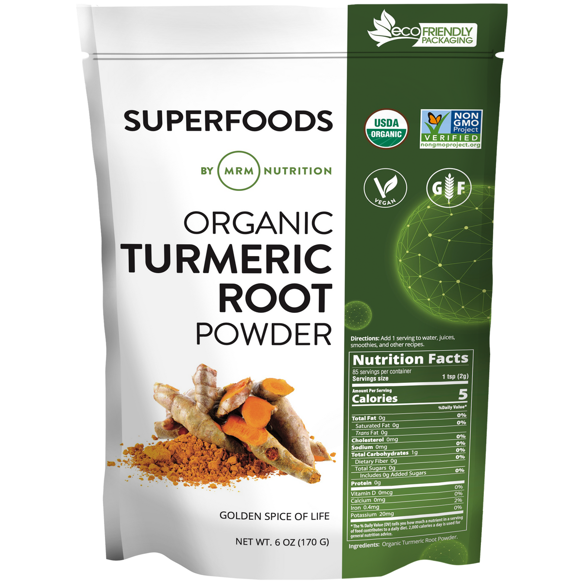 Active Turmeric Powder Superfoods - Organic Turmeric Powder – MRM Nutrition