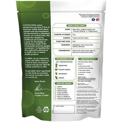 Superfoods - Organic Maca Root Powder