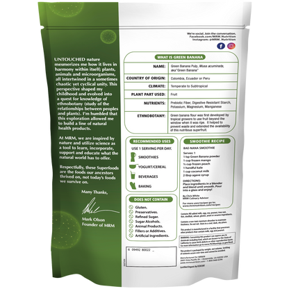 Superfoods - Organic Green Banana Powder