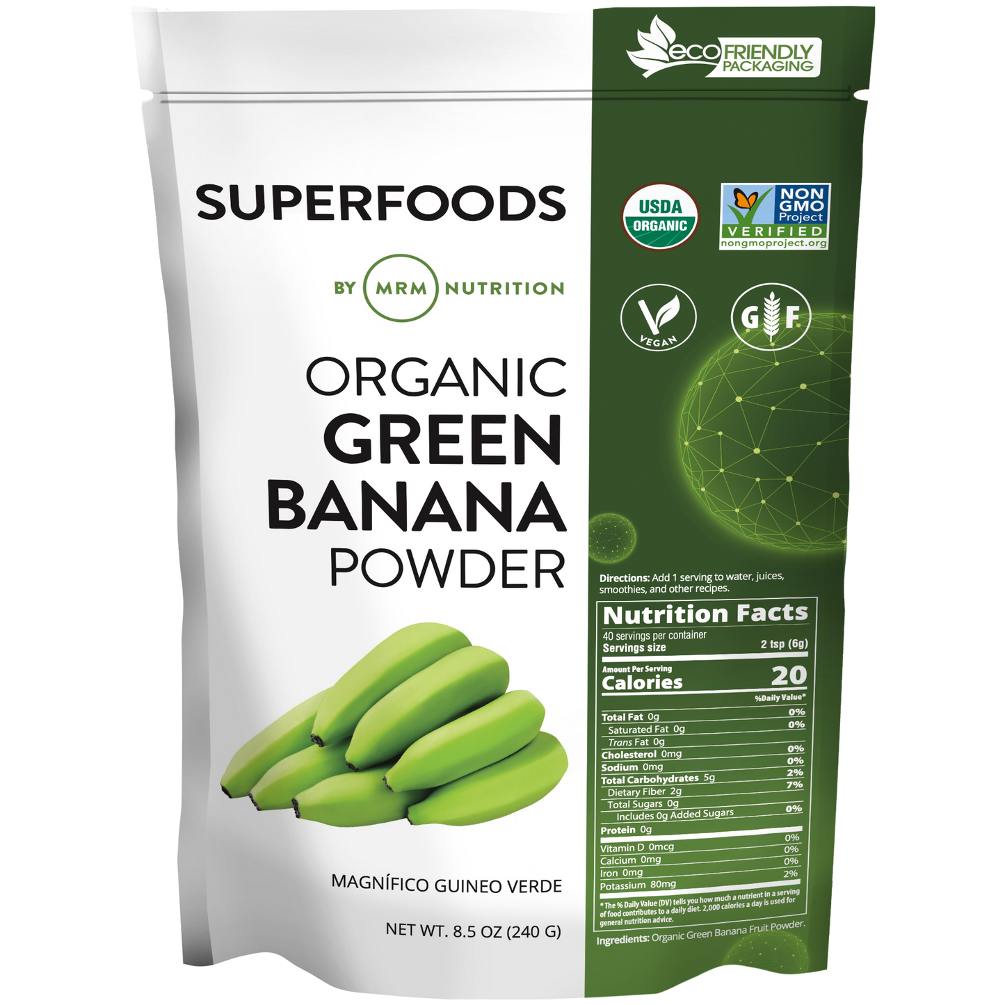 Superfoods - Organic Green Banana Powder