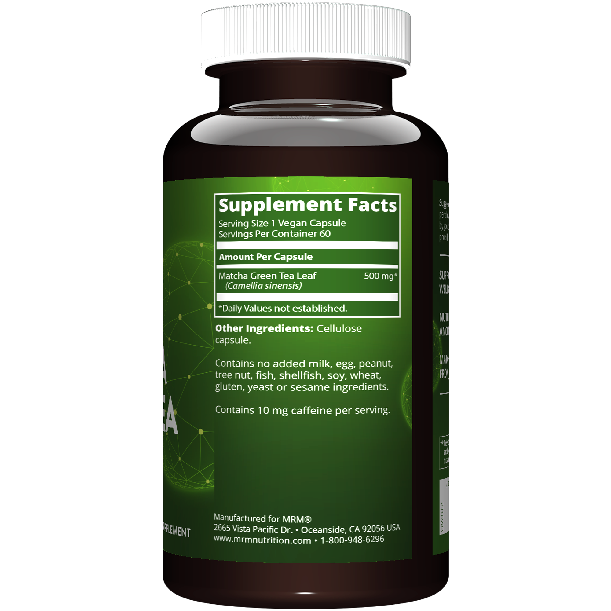 Matcha Capsules & Matcha Green Tea Extract Pills | Energy & Focus – MRM ...