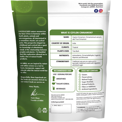 Superfoods - Organic Ceylon Cinnamon Powder