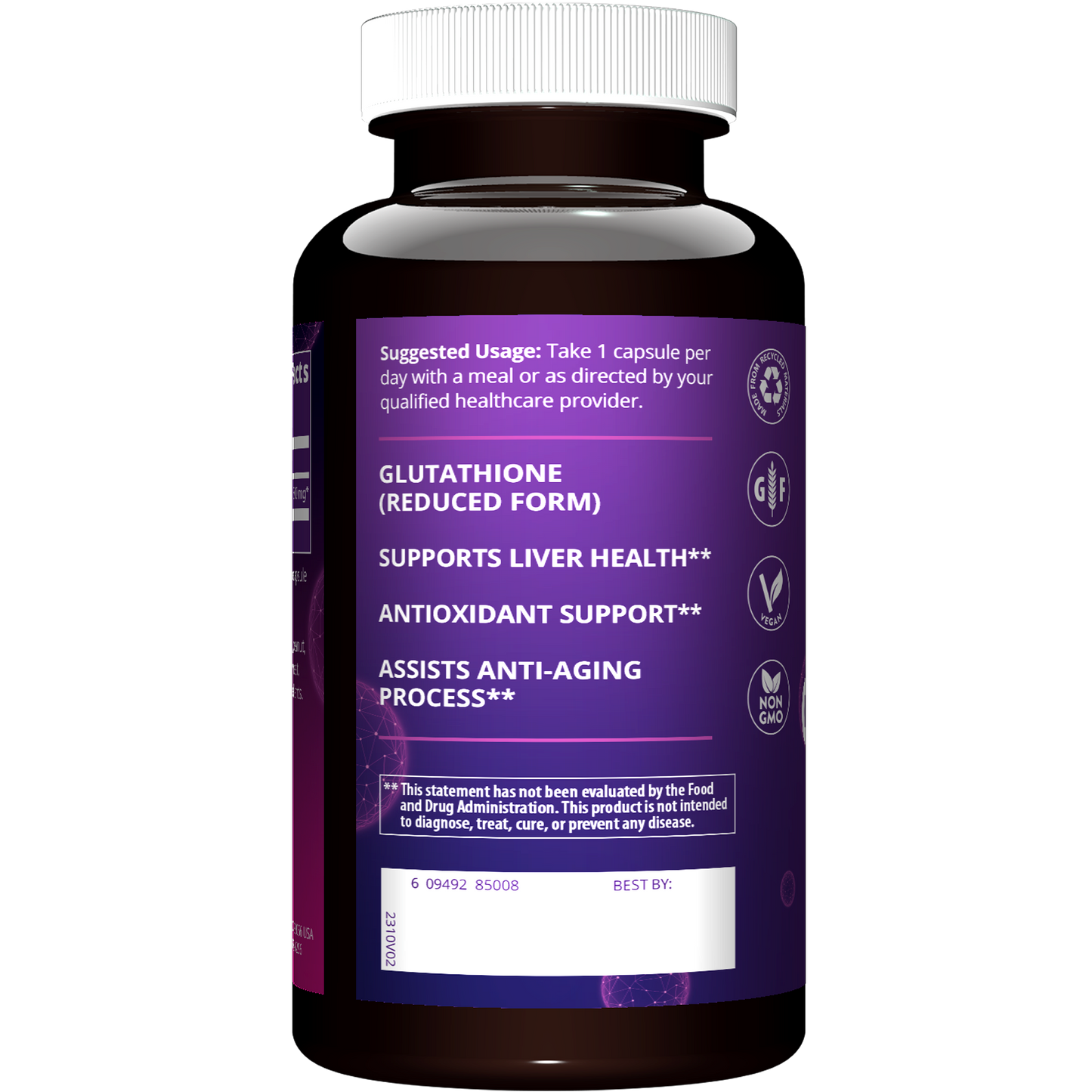 Reduced Glutathione 500mg (60 count) MRM Nutrition Reduced Glutathione 500mg (60 count) MRM Nutrition
