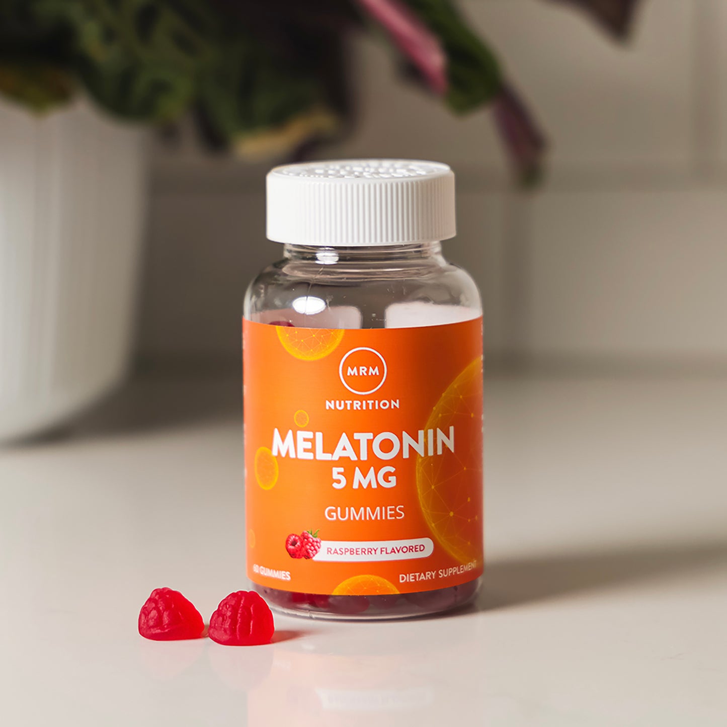 Melatonin Gummies 5 mg | Natural Raspberry Flavored | 60 servings