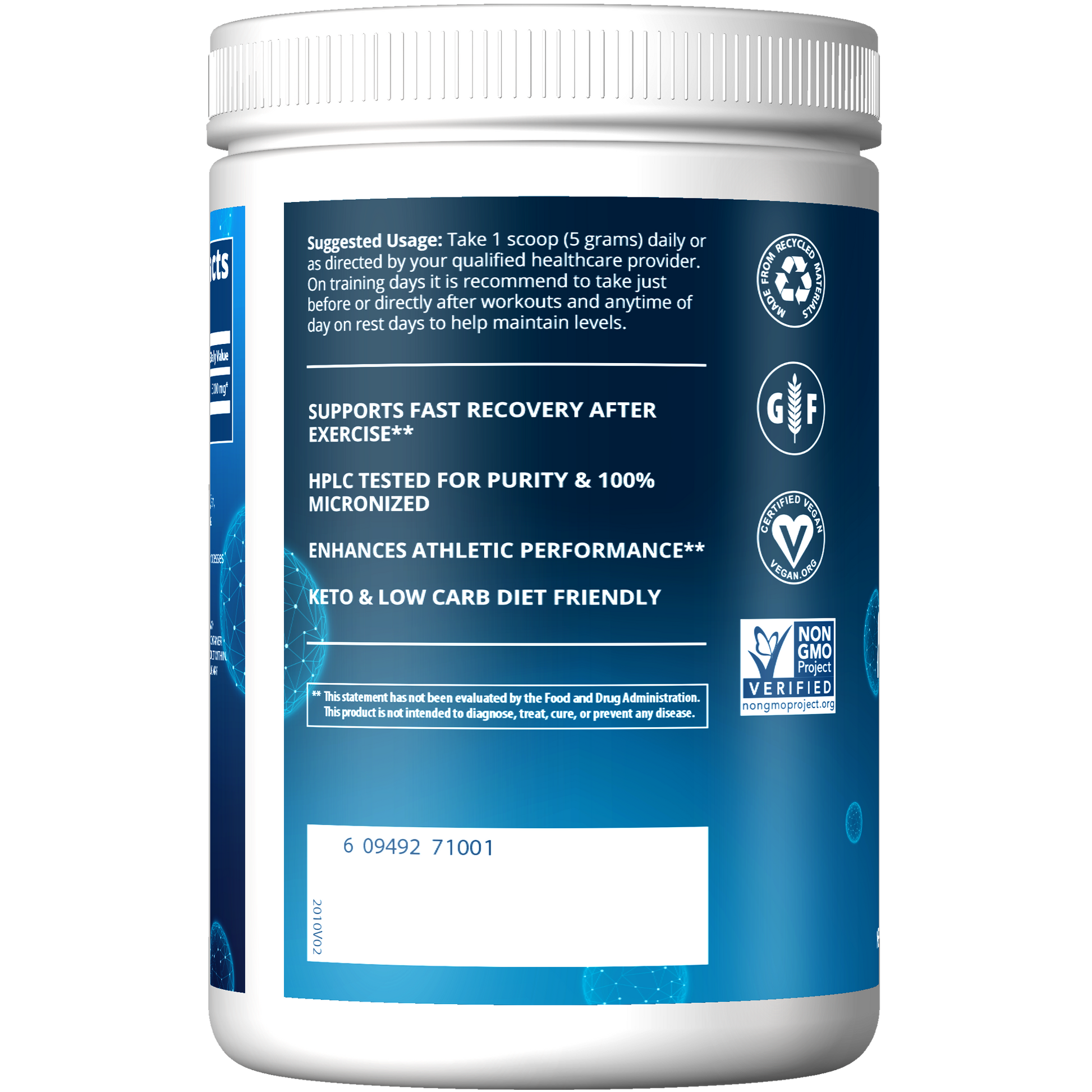 Creatine Monohydrate 325g – MRM Nutrition