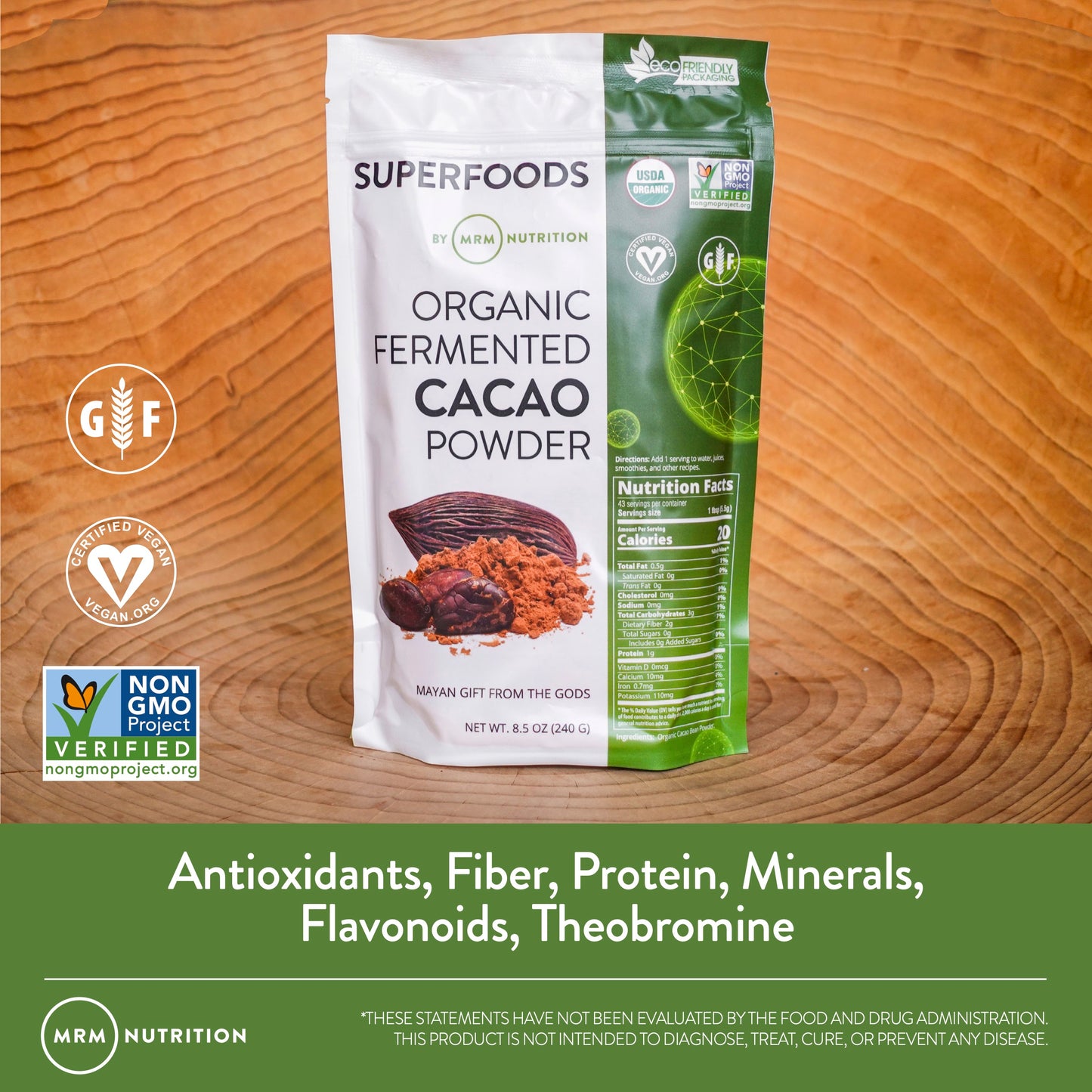 Superfoods - Organic Fermented Cacao Powder